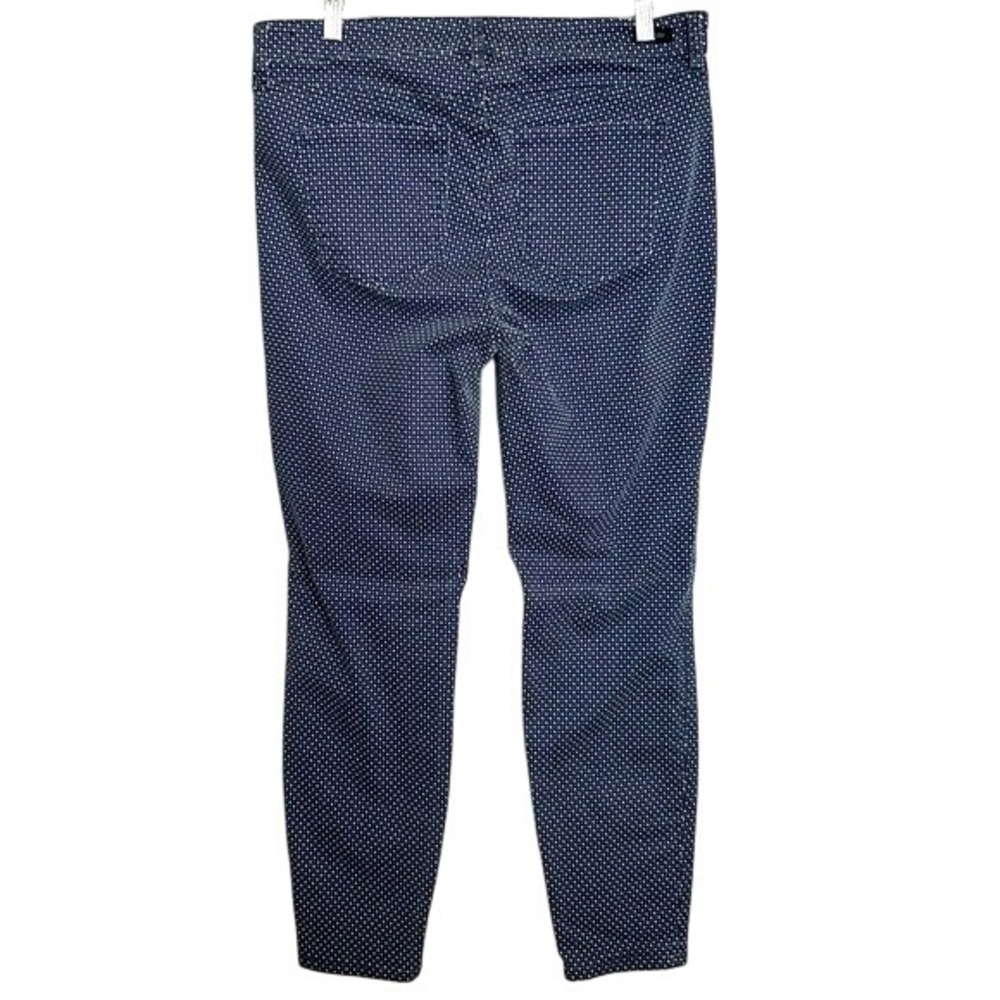 Liverpool LA Women's 10/30 Dot Print Mood Indigo Blue Dot Print Ankle Pants - Picture 3 of 9